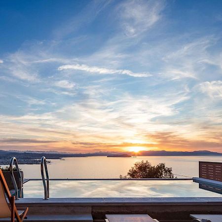 Omnia Luxury Villas - "Heated" Pools & Breathtaking Seaviews! 하니아 외부 사진