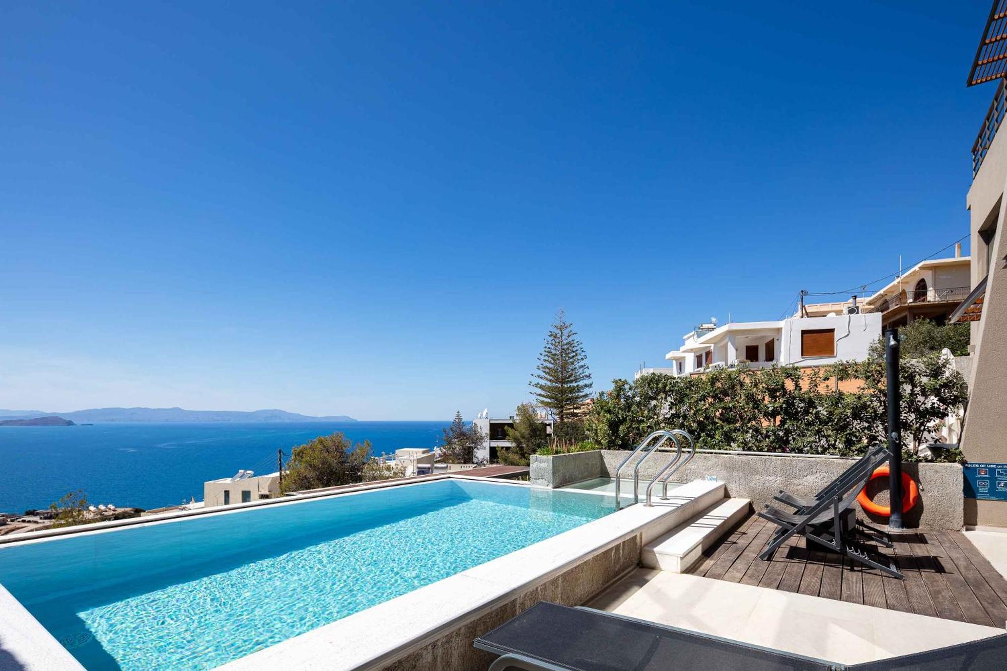 Omnia Luxury Villas - "Heated" Pools & Breathtaking Seaviews! 하니아 외부 사진