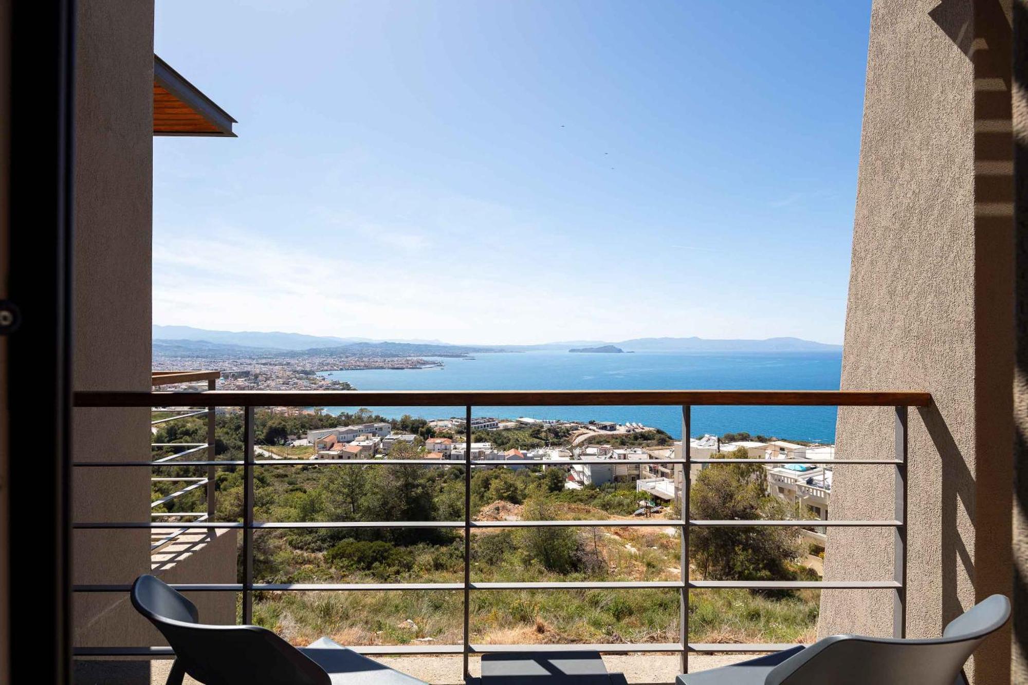Omnia Luxury Villas - "Heated" Pools & Breathtaking Seaviews! 하니아 외부 사진