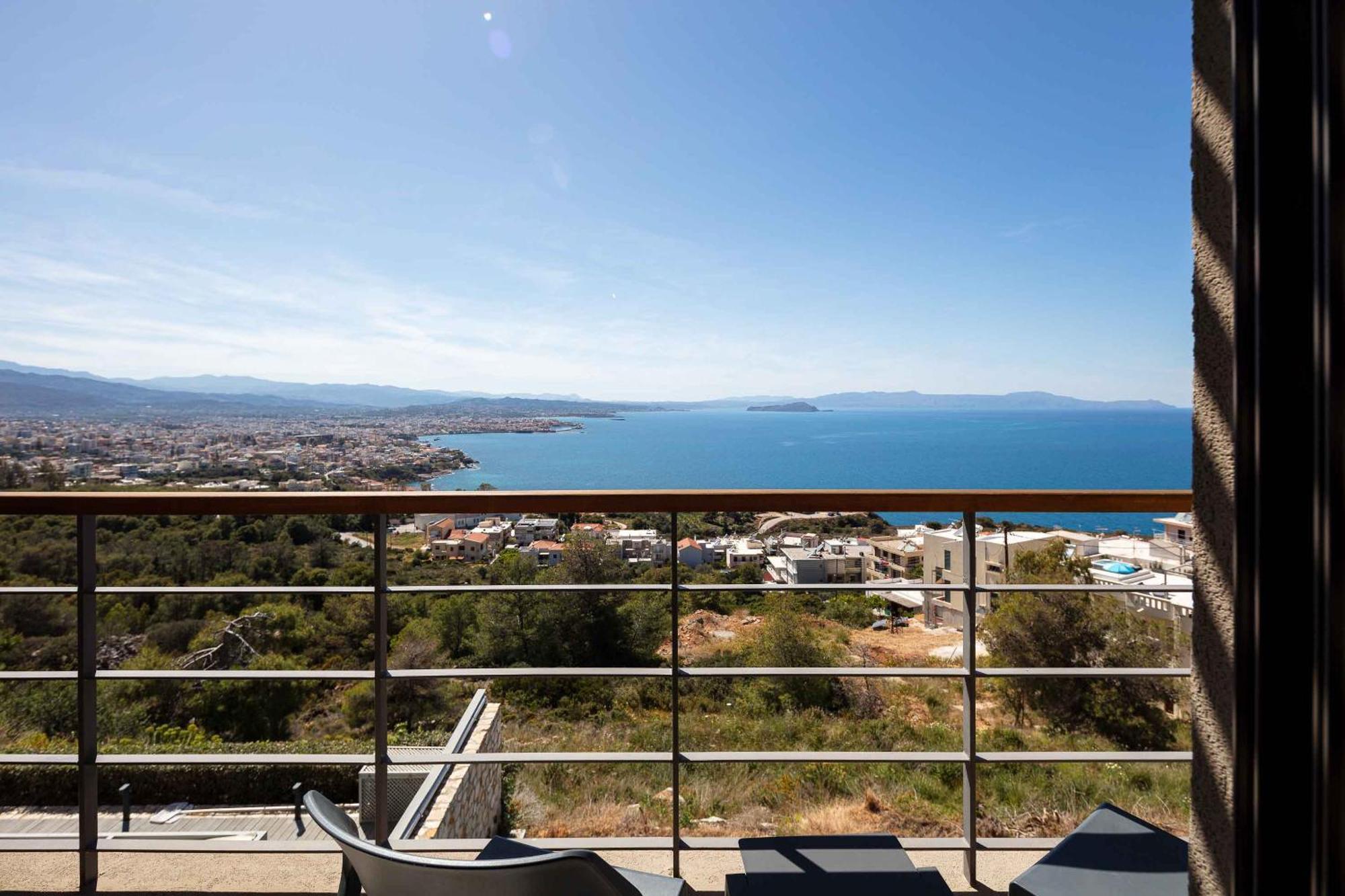 Omnia Luxury Villas - "Heated" Pools & Breathtaking Seaviews! 하니아 외부 사진