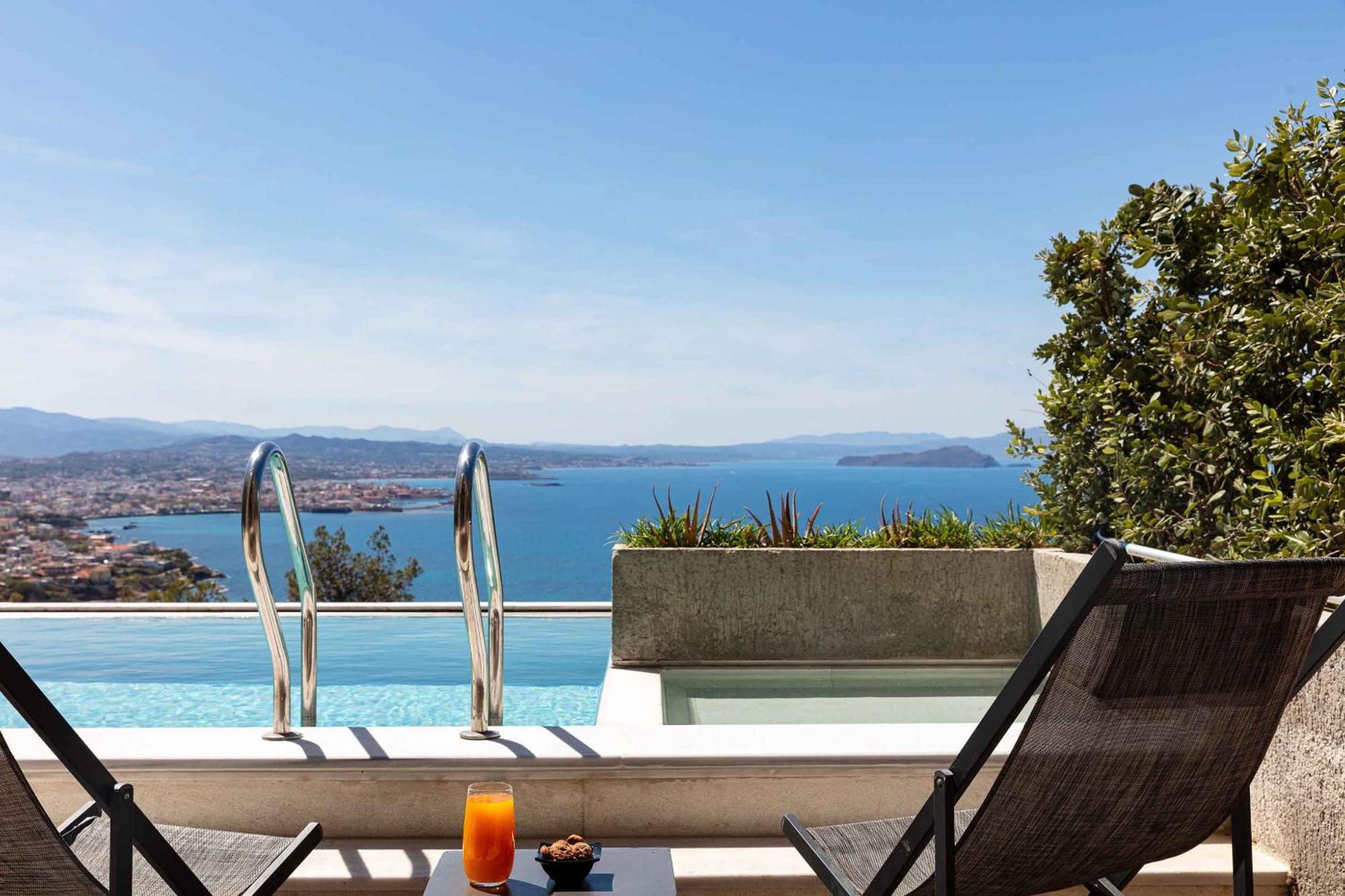 Omnia Luxury Villas - "Heated" Pools & Breathtaking Seaviews! 하니아 외부 사진
