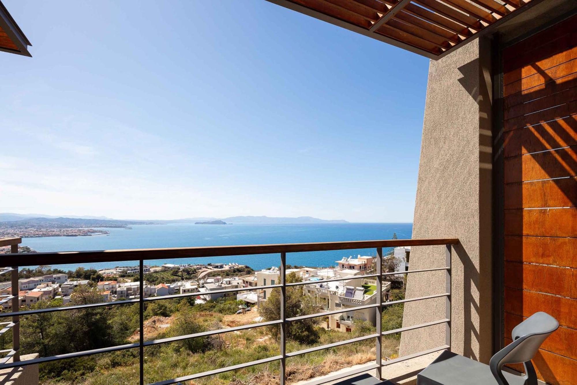 Omnia Luxury Villas - "Heated" Pools & Breathtaking Seaviews! 하니아 외부 사진