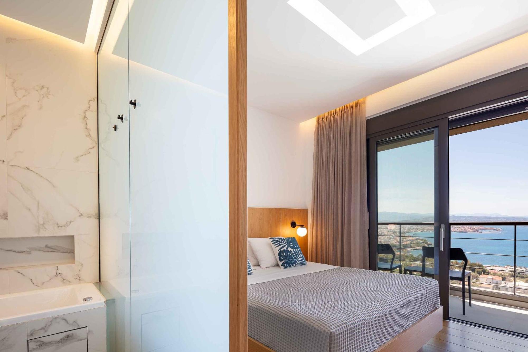 Omnia Luxury Villas - "Heated" Pools & Breathtaking Seaviews! 하니아 외부 사진