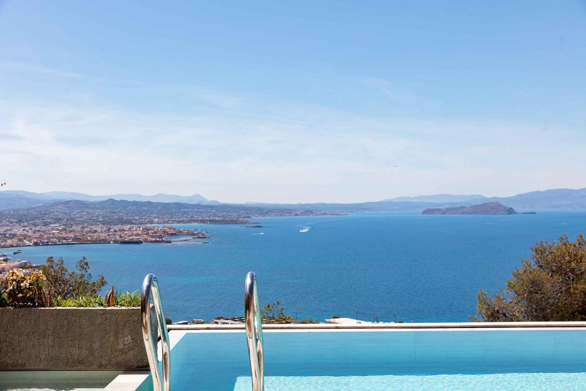 Omnia Luxury Villas - "Heated" Pools & Breathtaking Seaviews! 하니아 외부 사진