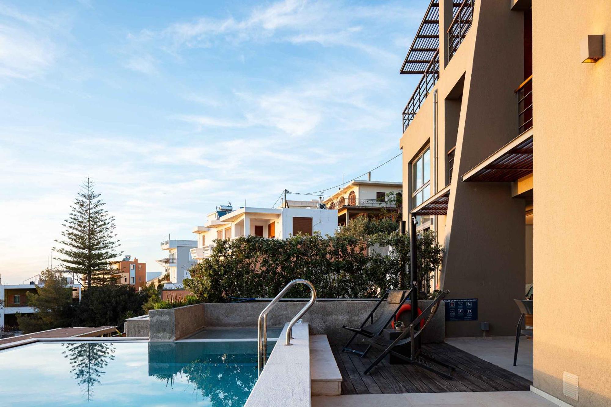 Omnia Luxury Villas - "Heated" Pools & Breathtaking Seaviews! 하니아 객실 사진