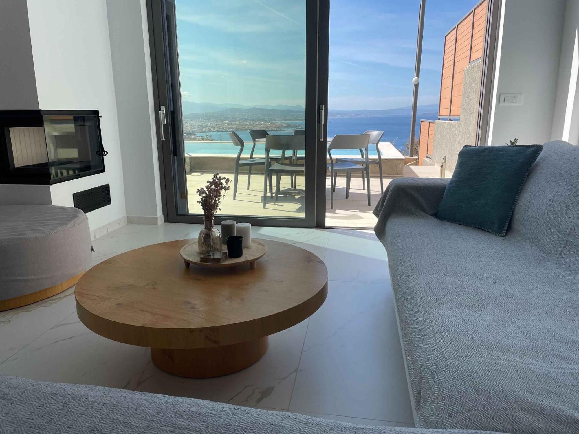Omnia Luxury Villas - "Heated" Pools & Breathtaking Seaviews! 하니아 객실 사진