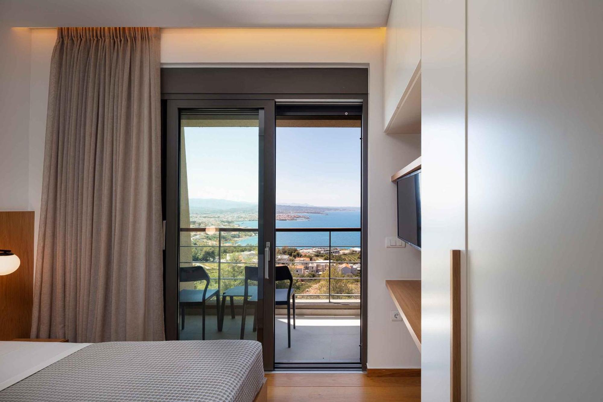 Omnia Luxury Villas - "Heated" Pools & Breathtaking Seaviews! 하니아 객실 사진