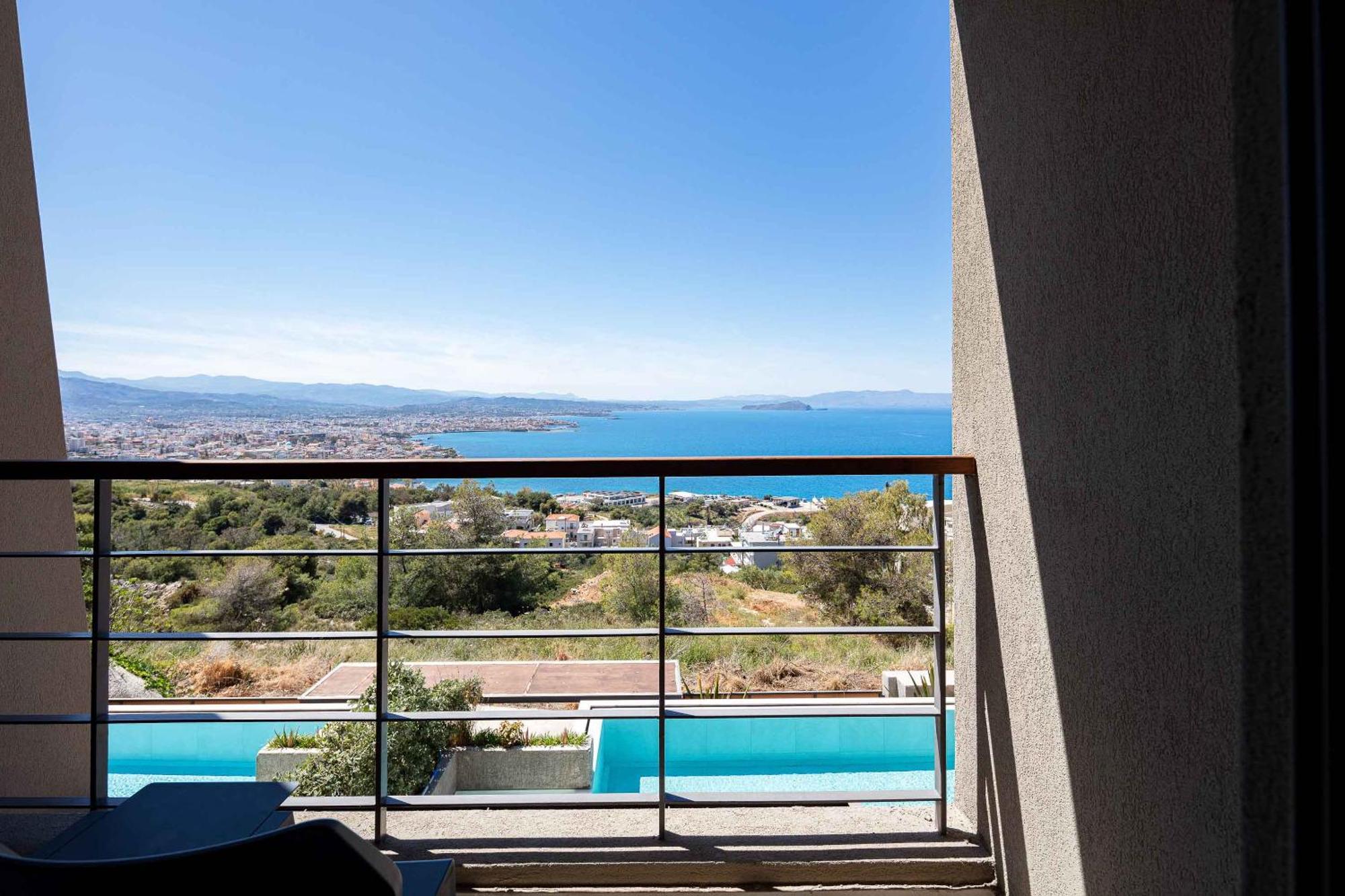 Omnia Luxury Villas - "Heated" Pools & Breathtaking Seaviews! 하니아 객실 사진